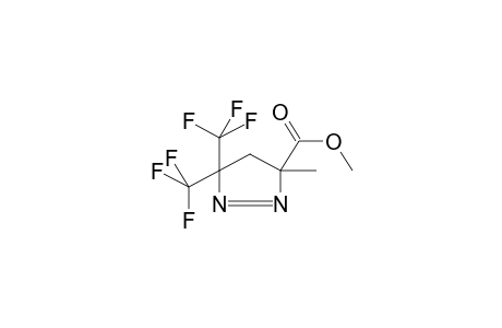 3-CARBMETHOXY-3-METHYL-5,5-BIS(TRIFLUOROMETHYL)-1-PYRAZOLINE