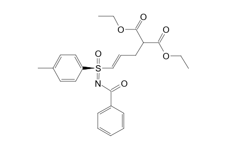 Diethyl (2E,Rs)-3-p-tolyl-N-benzoylsulfoximino-2-propenylmalonate