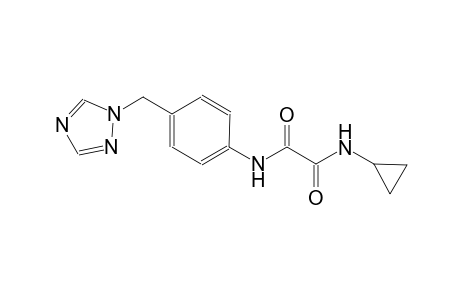 ethanediamide, N~1~-cyclopropyl-N~2~-[4-(1H-1,2,4-triazol-1-ylmethyl)phenyl]-