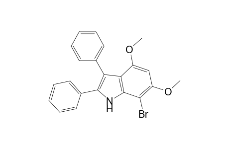 7-Bromanyl-4,6-dimethoxy-2,3-diphenyl-1H-indole