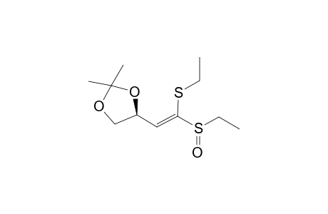(4S)-4-[(E)-2-ethylsulfanyl-2-ethylsulfinyl-vinyl]-2,2-dimethyl-1,3-dioxolane