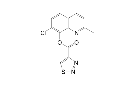 1,2,3-Thiadiazole-4-carboxylic acid, 7-chloro-2-methyl-8-quinolinyl ester