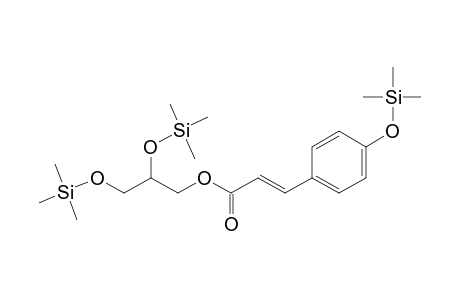 Glycerol <1-p-coumaroyl->, tri-TMS