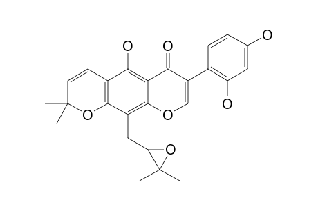 ERYSENEGALENSEIN-F;5,2',4'-TRIHYDROXY-8-(2''',3'''-EPOXY-3'''-METHYLBUTYL)-2'',2''-DIMETHYLPYRANO-[5'',6'':6,7]-ISOFLAVONE