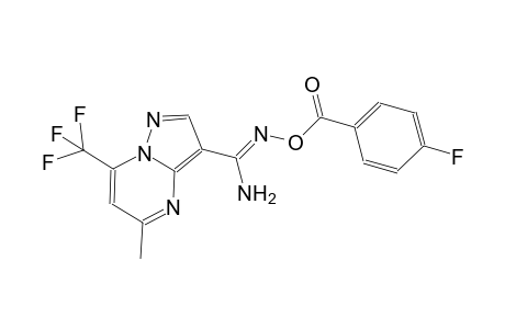 N'-[(4-fluorobenzoyl)oxy]-5-methyl-7-(trifluoromethyl)pyrazolo[1,5-a]pyrimidine-3-carboximidamide