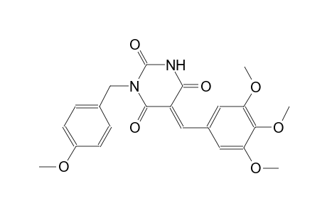 2,4,6(1H,3H,5H)-pyrimidinetrione, 1-[(4-methoxyphenyl)methyl]-5-[(3,4,5-trimethoxyphenyl)methylene]-, (5E)-