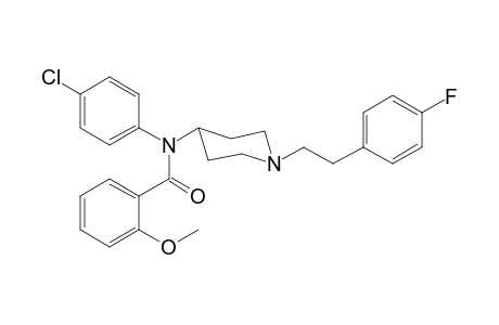 N-(4-Chlorophenyl)-N-(1-[2-(4-fluorophenyl)ethyl]piperidin-4-yl)-2-methoxybenzamide