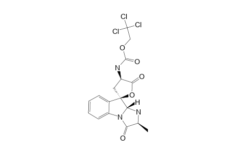 N-[(2S,3'R,3aR,4R)-1,2'-diketo-2-methyl-spiro[3,3a-dihydro-2H-imidazo[1,2-a]indole-4,5'-tetrahydrofuran]-3'-yl]carbamic acid 2,2,2-trichloroethyl ester
