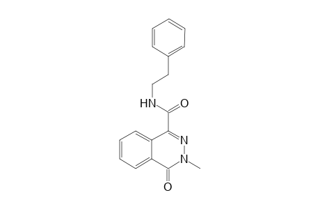 1-Phthalazinecarboxamide, 3,4-dihydro-3-methyl-4-oxo-N-(2-phenylethyl)-