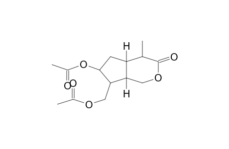 CYCLOPENTA[C]PYRAN-3(1H)-ONE, 6-(ACETYLOXY)-7-[(ACETYLOXY)METHYL]HEXAHYDRO-4-METHYL-