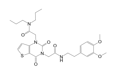 2-{3-[5-(3,4-dimethoxyphenyl)-2-oxopentyl]-2,4-dioxo-1H,2H,3H,4H-thieno[3,2-d]pyrimidin-1-yl}-N,N-dipropylacetamide