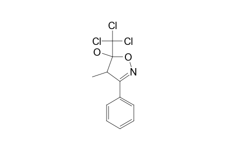 3-PHENYL-4-METHYL-5-HYDROXY-5-TRICHLOROMETHYL-4,5-DIHYDROISOXAZOLE