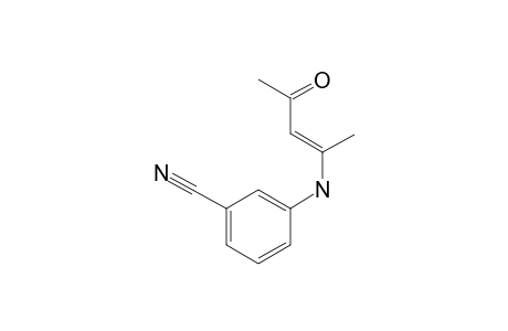 4-(N-(3-CYANOPHENYL)-AMINO)-PENT-3-EN-2-ONE