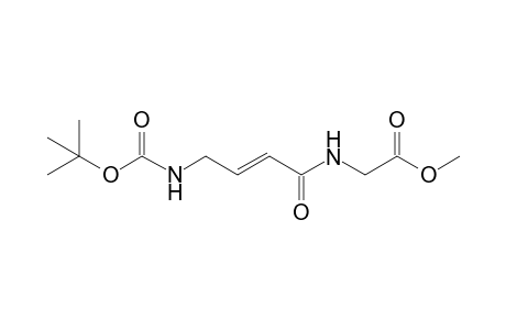 (trans)-N-[4-[N-(t-Butoxycarbonylamino)]-1-oxo-2-butenyl]-glycine methyl ester