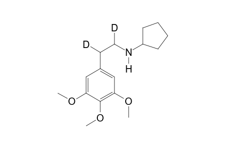 N-Cyclopentyl-3,4,5-trimethoxy-alpha-beta-di-deuterophenethylamine