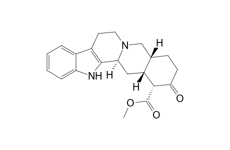 (+-)-Methyl (3.alpha.,15.beta.,16.alpha.,2o.beta.H)-17-Oxoyohimban-16-carboxylate(3-epi-Alloyohimbinone)