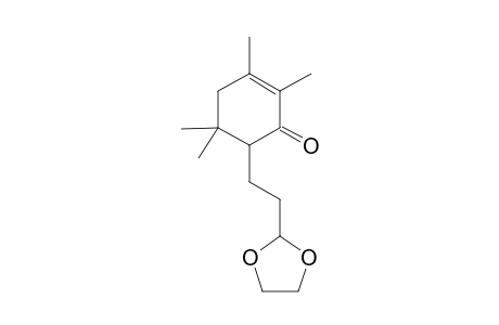 6-[2-(1,3-Dioxolan-2-yl)-ethyl]-2,3,5,5-tetramethylcyclohex-2-en-1-one