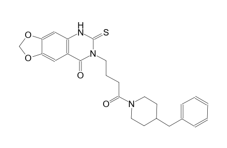 [1,3]dioxolo[4,5-g]quinazolin-8(5H)-one, 6,7-dihydro-7-[4-oxo-4-[4-(phenylmethyl)-1-piperidinyl]butyl]-6-thioxo-