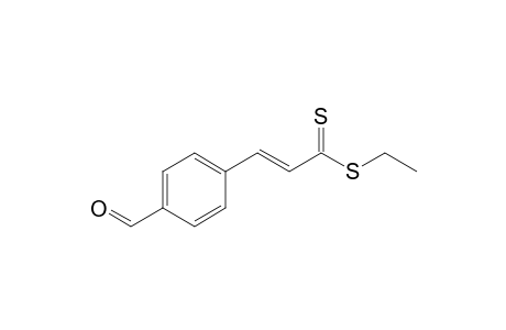 Ethyl (E)- 3-(4-formylphenyl)propenedithioate