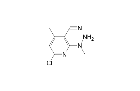 3-Pyridinecarbonitrile, 6-chloro-4-methyl-2-(1-methylhydrazino)-