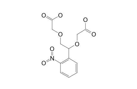 4-(2-NITROPHENYL)-3,6-DIOXAOCTANEDIOIC-ACID;2,2'-{[1-(2-NITROPHENYL)-ETHANE-1,2-DIYL]-BIS-(OXY)}-BIS-[ACETIC-ACID]