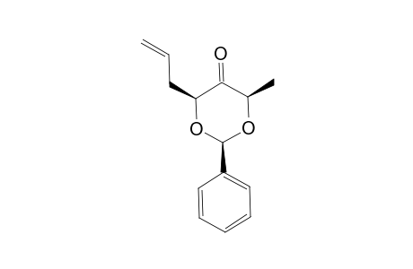 (2R,4R,6S)-4-methyl-2-phenyl-6-prop-2-enyl-1,3-dioxan-5-one
