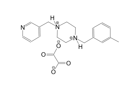 1-(3-methylbenzyl)-4-(3-pyridinylmethyl)piperazinediium oxalate