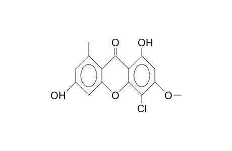 4-Chloro-1,6-dihydroxy-3-methoxy-8-methyl-9H-xanthen-9-one