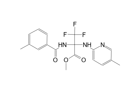 methyl 3,3,3-trifluoro-2-[(3-methylbenzoyl)amino]-2-[(5-methyl-2-pyridinyl)amino]propanoate