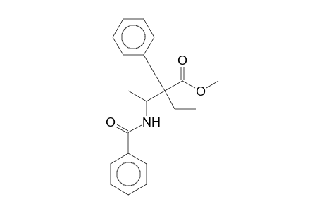 Methyl 3-(benzoylamino)-2-benzyl-2-ethylbutanoate