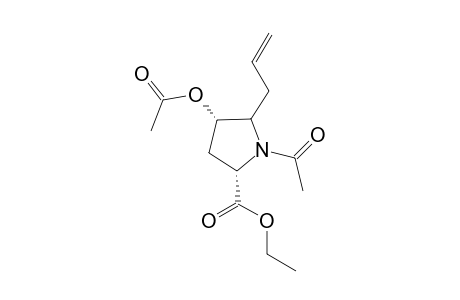 (2s,4s)-4-acetoxy-1-acetyl-5-allylproline ethyl ester