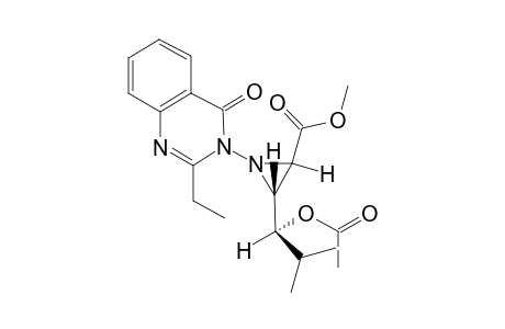 Methyl 1-(2-ethyl-4-oxoquinazolin-3-yl)-3-(1-acetoxy-2-methylpropyl)aziridine-2-carboxylate