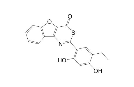 2-(5-Ethyl-2,4-dihydroxyphenyl)-4H-benzofuro[3,2-d][1,3]thiazin-4-one