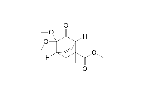 Methyl-2-Methyl-8,8-dimethoxy-7-oxobicyclo[2.2.2]oct-5-ene-2-carboxylate