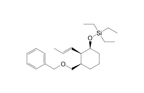 (1R*,2R*,3S*)-1-(Benzyloxymethyl)-2-[(E)-1'-propenyl]-3-[(triethylsilyl)oxy]-cyclohexane