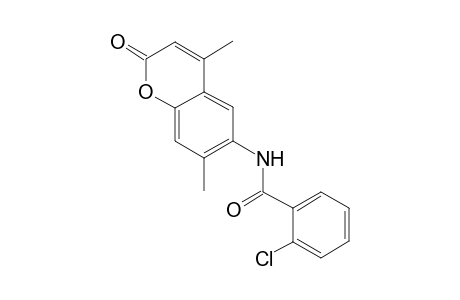 2-Chloro-N-(4,7-dimethyl-2-oxo-2H-chromen-6-yl)-benzamide