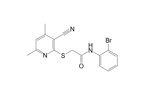 N-(2-bromophenyl)-2-[(3-cyano-4,6-dimethylpyridin-2-yl)sulfanyl]acetamide