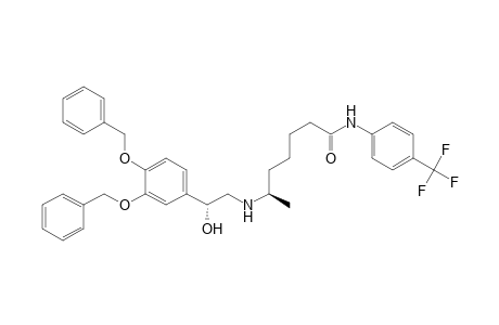 Heptanamide, 6-[[2-[3,4-bis(phenylmethoxy)phenyl]-2-hydroxyethyl]amino]-N-[4-(trifluoromethyl)phenyl]-, [R-(R*,R*)]-
