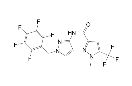 1-methyl-N-[1-(2,3,4,5,6-pentafluorobenzyl)-1H-pyrazol-3-yl]-5-(trifluoromethyl)-1H-pyrazole-3-carboxamide