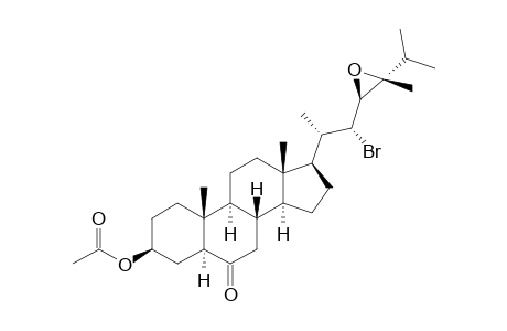 (22R,23S,24R)-3.beta.-Acetoxy-22-bromo-23,24-epoxy-24-methyl-5.alpha.-cholestan-6-one