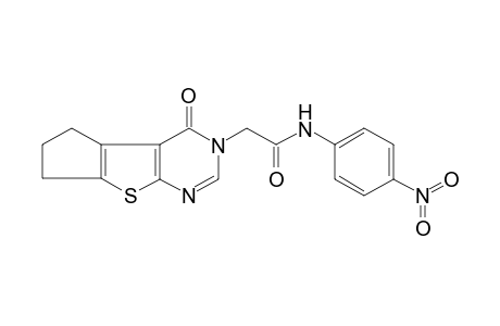 N-(4-Nitrophenyl)-2-(4-oxo-6,7-dihydro-4H-cyclopenta[4,5]thieno[2,3-d]pyrimidin-3(5H)-yl)acetamide