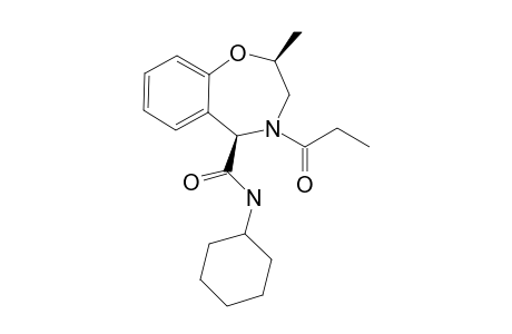 N-CYCLOHEXYL-2-METHYL-4-PROPIONYL-2,3,4,5-TETRAHYDROBENZO-[F]-[1,4]-OXAZEPINE-5-CARBOXAMIDE;MAJOR-ROTAMER