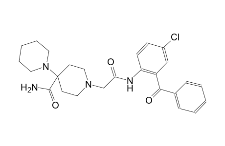 1'-(2-((2-benzoyl-4-chlorophenyl)amino)-2-oxoethyl)-[1,4'-bipiperidine]-4'-carboxamide