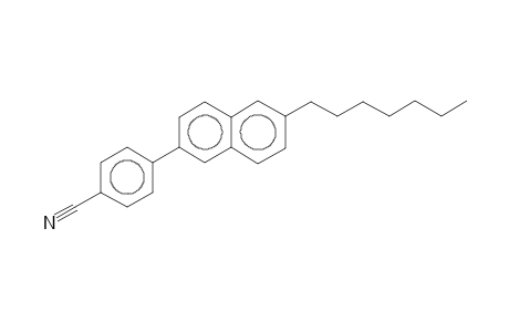 4-(6-Heptyl-2-naphthyl)benzonitrile