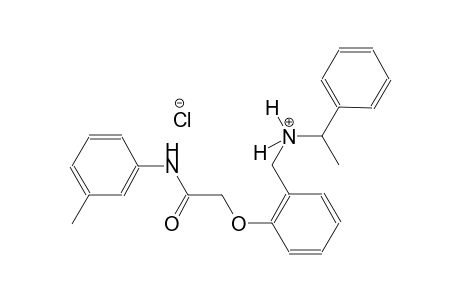 N-{2-[2-oxo-2-(3-toluidino)ethoxy]benzyl}-1-phenylethanaminium chloride