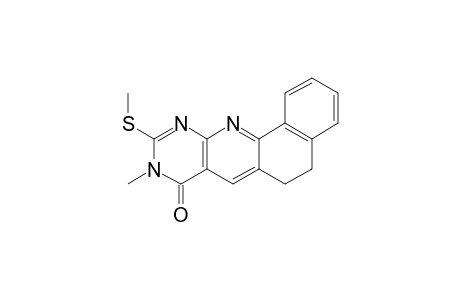 10-(Methylthio)-9-methyl-5,6-dihydro-9H-benzo[h]pyrimido[4,5-b]quinolin-8-one