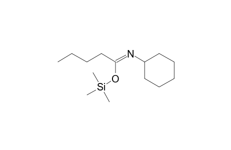 N-Cyclohexylpentanamide, tms derivative