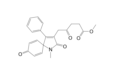 Methyl-5-(1-methyl-2,8-dioxo-4-phenyl-1-azaspiro[4.5]deca-3,6,9-trien-3-yl)-4-oxopentanoate
