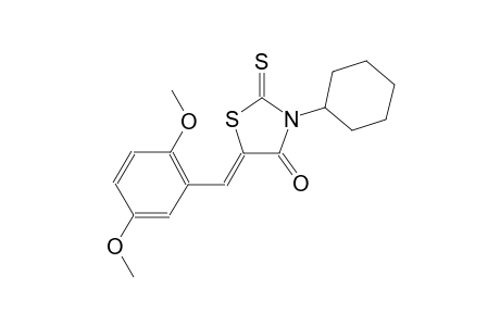 (5Z)-3-cyclohexyl-5-(2,5-dimethoxybenzylidene)-2-thioxo-1,3-thiazolidin-4-one