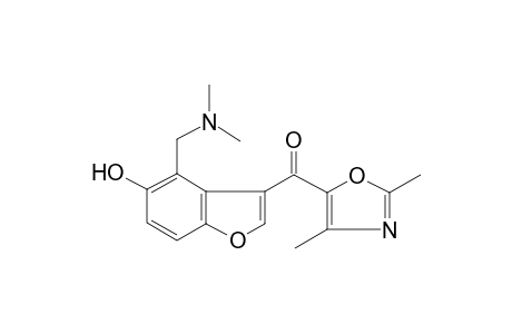 (4-[(Dimethylamino)methyl]-5-hydroxy-1-benzofuran-3-yl)(2,4-dimethyl-1,3-oxazol-5-yl)methanone
